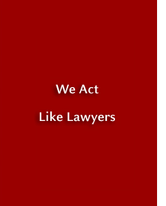 We act like lawyers