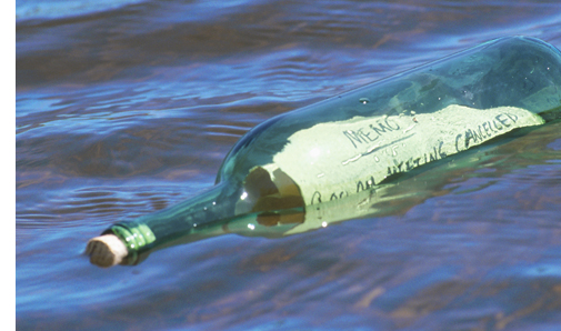 photo of message in a bottle